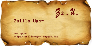Zsilla Ugor névjegykártya